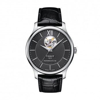Tissot Tradition Powermatic 80 Open Heart T0639071605800 Kol Saati Tissot Tradition Powermatic 80 Open Heart T0639071605800 Kol Saati