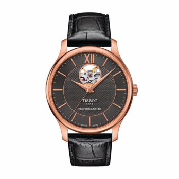 Tissot Tradition Powermatic 80 Open Heart T0639073606800 Kol Saati Tissot Tradition Powermatic 80 Open Heart T0639073606800 Kol Saati