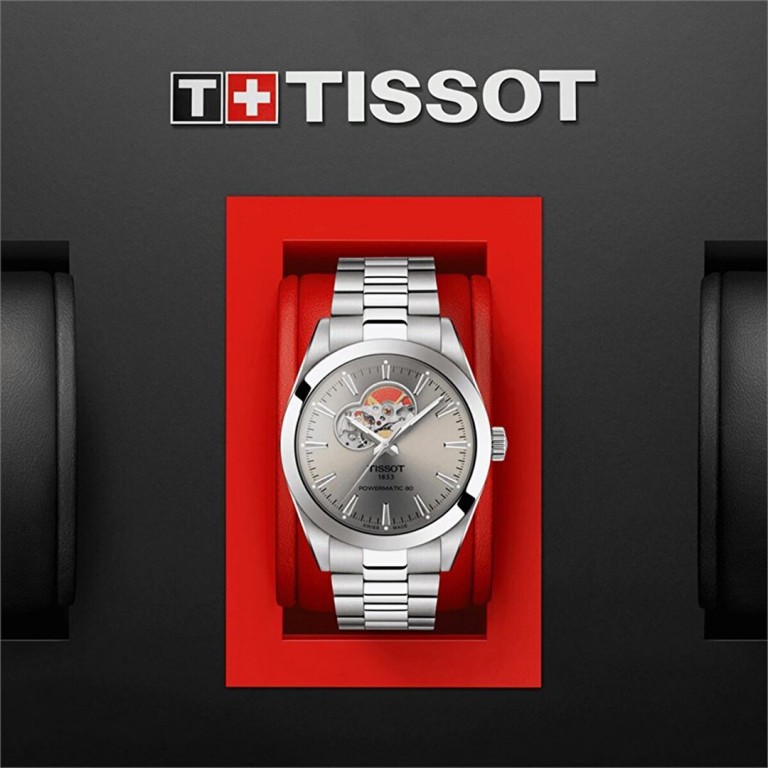 Tissot Gentleman Powermatic 80 Open Heart T1274071108100 Erkek Kol Saati